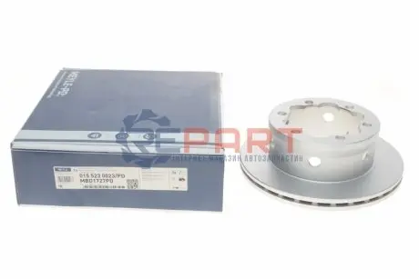 Фото Диск гальмівний (задній) MB Sprinter 408-416/VW LT 46 96- (285x22) Platinum MEYLE (0155230023PD) зображення 1