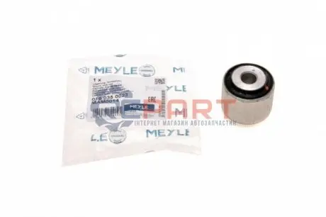 Фото Більше не постачається Сайлентблок балки (задньої/зверху/ззаду) MB E-class (W211) 02-08/ CLS-class (C219) 04-10 (42x12x38) MEYLE (016 035 0023) зображення 1