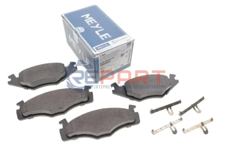 Комплект гальмівних колодок передн, SEAT CORDOBA, CORDOBA VARIO, IBIZA II, TOLEDO I VW CADDY I, GOLF I, GOLF II, GOLF III, JETTA I, JETTA II, PASSAT B1, PASSAT B2 1.0-2.2 02.74-12.02 Meyle 0252088719 Купити в Україні