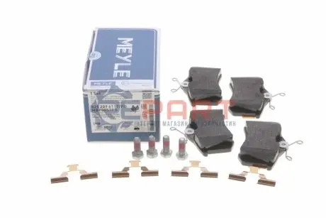 Колодки гальмівні (задні) VW Caddy III 04-/Peugeot 308 07-/Citroen C4 04- (87.1x52.8x17.2)(Premium) MEYLE 0252096117PD Купити в Україні