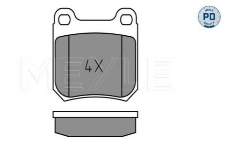 Тормозные колодки OPEL T. OMEGA A/B 86-/SENATOR 87- MEYLE 0252105015PD