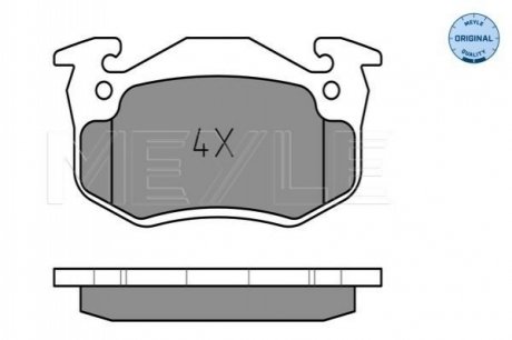 Тормозные колодки, дисковый тормоз.) MEYLE 0252109615W (фото 1)