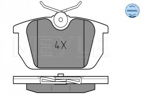 Тормозные колодки, дисковый тормоз.) MEYLE 0252110314