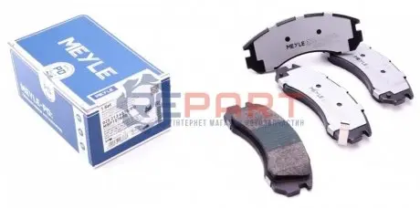 Комплект гальмівних колодок передн, CITROEN C-CROSSER, C-CROSSER ENTERPRISE MITSUBISHI ECLIPSE I, GALANT VI, GALANT VII, GALANT VIII, L200, L400, LANCER V, LANCER VI, LANCER VIII 2.0-3.5 06.88 Meyle 0252136315PD Купити в Україні