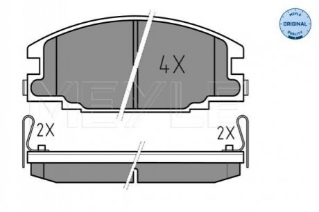 Тормозные колодки, дисковый тормоз.) MEYLE 0252154316W