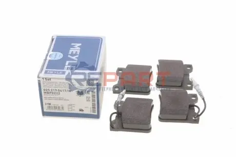 Фото 1 — Комплект тормозных колодок MEYLE (0252190417W) Фото Комплект тормозных колодок MEYLE (0252190417W) изображение 1