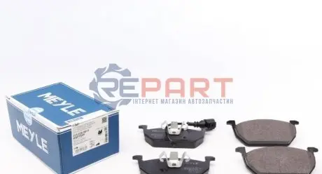 Комплект гальмівних колодок передн, AUDI A3 SEAT LEON, LEON SC, LEON ST SKODA OCTAVIA III VW GOLF ALLTRACK VII, GOLF SPORTSVAN VII, GOLF VII 1.0-2.0D 08.12-03.21 Meyle 025 220 3517 Купити в Україні