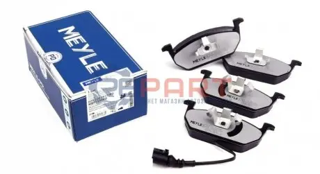Комплект гальмівних колодок передн, AUDI A3 SEAT LEON, LEON SC, LEON ST SKODA OCTAVIA III VW GOLF ALLTRACK VII, GOLF SPORTSVAN VII, GOLF VII 1.0-2.0D 08.12-03.21 Meyle 0252203517PD Купити в Україні