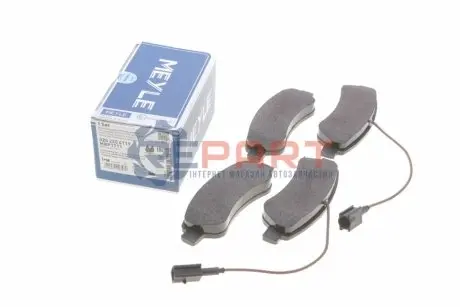 Фото Колодки гальмівні (задні) Fiat Ducato/Peugeot Boxer 11- (137x48.7x18.8) MEYLE (0252204119) зображення 1