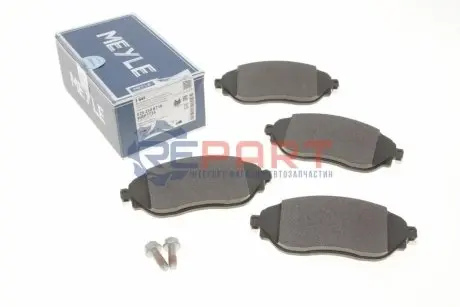 Комплект гальмівних колодок передн, FIAT TALENTO NISSAN NV300, PRIMASTAR OPEL VIVARO B RENAULT TRAFIC III 1.6D/2.0D 05.14 Meyle 0252208718 Купити в Україні