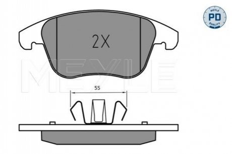 Колодки гальмівні FORD P. GALAXY/MONDEO/S-MAX 14- MEYLE 0252226920PD