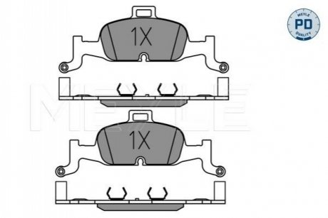 Тормозные колодки AUDI P. A4/A5 2,0-3,0 TDI 15- MEYLE 0252240216PD (фото 1)