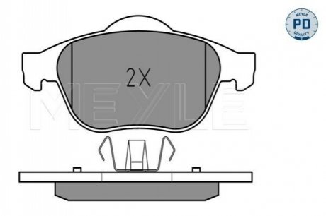 Тормозные колодки RENAULT P. LAGUNA 1,6-2,0 16V/1,9-2,2 DCI 01- MEYLE 0252324518PD