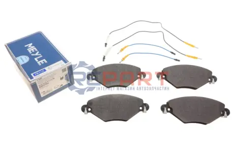 Фото Колодки гальмівні (передні) Citroen C5 01- (з датчиком) MEYLE (0252327717W) зображення 1