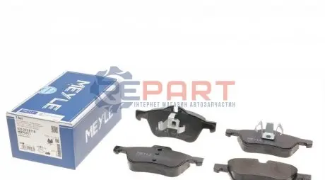 Комплект гальмівних колодок передн, MINI (R50, R53), (R52) 1.4D/1.6 06.01-07.08 Meyle 0252328118 Купити в Україні
