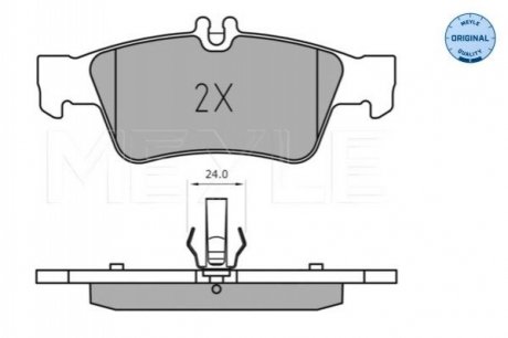 Колодки гальмівні DB T. C218/X218/W212 09- MEYLE 0252333516