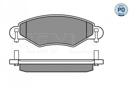 Тормозные колодки TOYPTA P. YARIS 01- SYSTEM BOSH MEYLE 0252334017PD