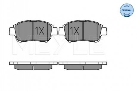 Тормозные колодки, дисковый тормоз.) MEYLE 0252334816W (фото 1)