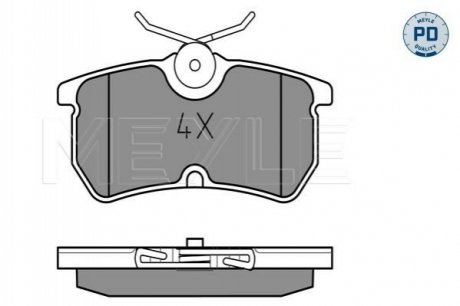 Колодки гальмівні FORD T. FOCUS 1,4-2,0 10/98- MEYLE 0252335314PD (фото 1)