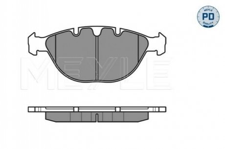 Колодки гальмівні BMW P. X5 4,4-4,8 00-06 MEYLE 0252344821PD