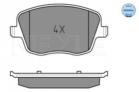 Комплект тормозных колодок из 4 шт. дисков MEYLE 025 235 8118/W (фото 1)