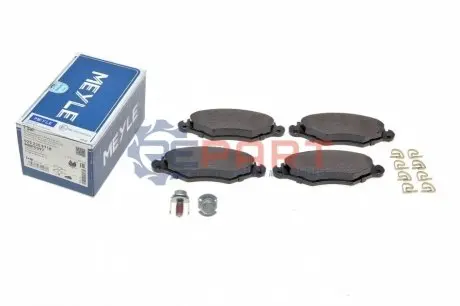 Комплект гальмівних колодок передн, NISSAN KUBISTAR PEUGEOT 206, 206+, 306 1.1-1.9D 04.93 Meyle 025 235 9718 Купити в Україні