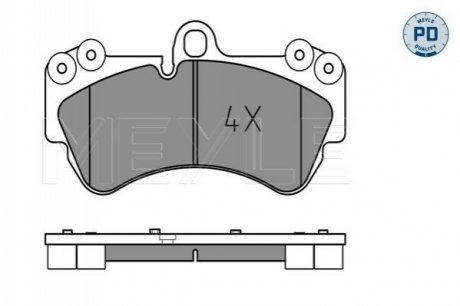 Колодки гальмівні VW P. TOUAREG 2,5TDI, 3,2 V6 MEYLE 0252369217PD