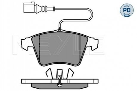 Колодки гальмівні VW P. TOUAREG 2,5-6,0 02-10 ATE MEYLE 0252374719PD