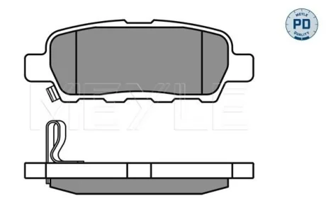 Тормозные колодки NISSAN T. X-TRAIL Meyle 0252387114PD