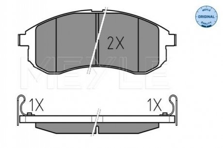 Тормозные колодки, дисковый тормоз.) MEYLE 0252387914W (фото 1)