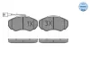 Комплект гальмівних колодок передн, CITROEN JUMPER I, JUMPER II FIAT DUCATO PEUGEOT BOXER 1.9D-3.0D 02.94 Meyle (0252391719W) зображення 2