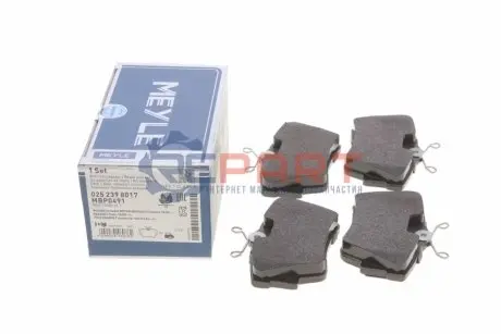 Комплект гальмівних колодок задн, FIAT TALENTO NISSAN NV300, PRIMASTAR OPEL VIVARO A, VIVARO B RENAULT TRAFIC II, TRAFIC III 1.6D-2.5D 02.01 Meyle 0252398017 Купити в Україні