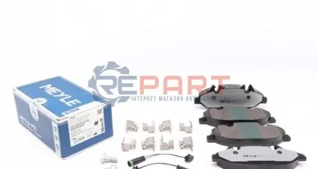 Фото Колодки гальмівні (передні) MB Vito (W639) 03- (Platinum) MEYLE (0252400720PD) зображення 1
