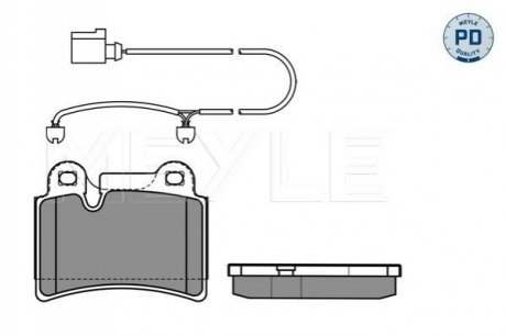 Тормозные колодки VW T. TOUAREG 02- MEYLE 0252409717PD (фото 1)