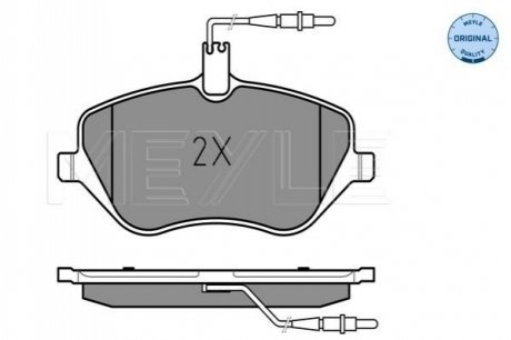 Тормозные колодки, дисковый тормоз.) MEYLE 0252413317W (фото 1)