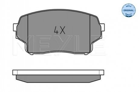 Тормозные колодки, дисковый тормоз.) MEYLE 0252430115W (фото 1)