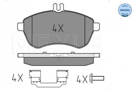 Тормозные колодки, дисковый тормоз.) MEYLE 0252430620K1