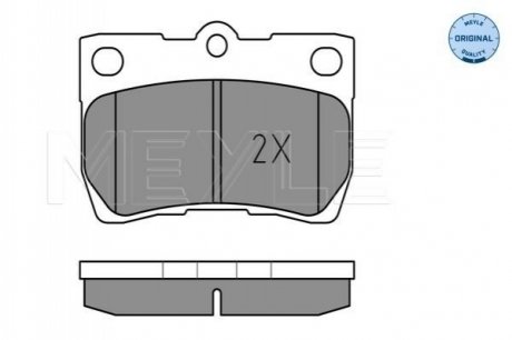 Тормозные колодки, дисковый тормоз.) MEYLE 0252432315W