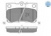 Тормозные колодки FIAT P. PANDA 0,9-1,3 B/D 12- MEYLE 0252432317 (фото 1)