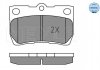 Тормозные колодки FIAT P. PANDA 0,9-1,3 B/D 12- MEYLE 0252432317 (фото 2)