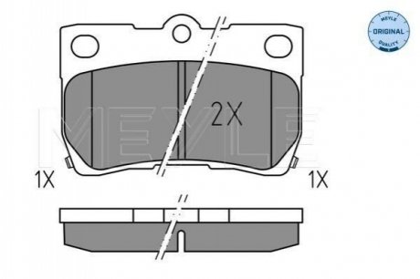 Колодки гальмівні FIAT P. PANDA 0,9-1,3 B/D 12- MEYLE 0252432317