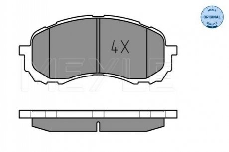 Тормозные колодки, дисковый тормоз.) MEYLE 0252437217W