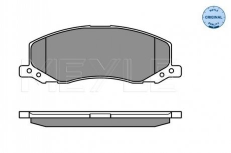 Тормозные колодки, дисковый тормоз.) MEYLE 0252441817W (фото 1)