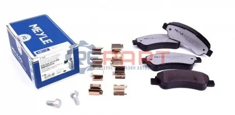Комплект гальмівних колодок задн, CITROEN JUMPER III FIAT DUCATO PEUGEOT BOXER 2.0D-3.0D 04.06 Meyle 0252446519PD Купити в Україні
