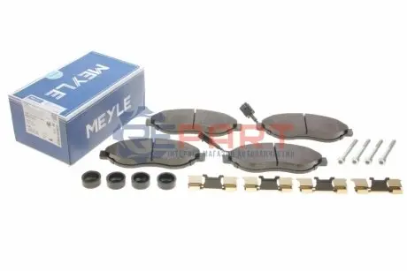 Фото Колодки гальмівні (передні) Citroen Jumper/Fiat Ducato/Peugeot Boxer 06- (Brembo)/(з датчиком) MEYLE (0252446819W2) зображення 1