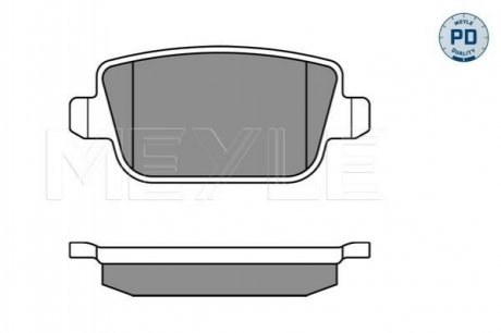 Гальмівні колодки FORD T. MONDEO 07-/GALAXY/KUGA MEYLE 0252453715PD (фото 1)