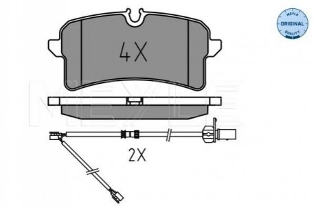 Brake pad set MEYLE 0252464317