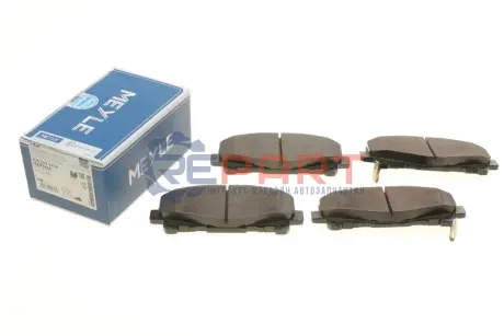 Комплект гальмівних колодок передн, HONDA ACCORD IX, ACCORD VIII 2.0/2.2D/2.4 06.08 Meyle 025 247 6616