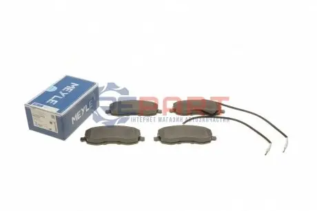 Комплект гальмівних колодок передн, CITROEN C8 FIAT ULYSSE LANCIA PHEDRA PEUGEOT 807 2.0D/2.2D 03.06 Meyle 0252483919W Купити в Україні