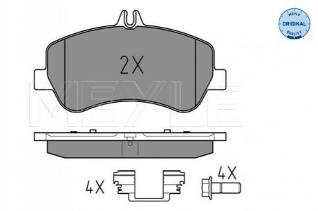 Колодки гальмівні дискові X204 GLK220-350 08- MEYLE 0252486720 (фото 1)